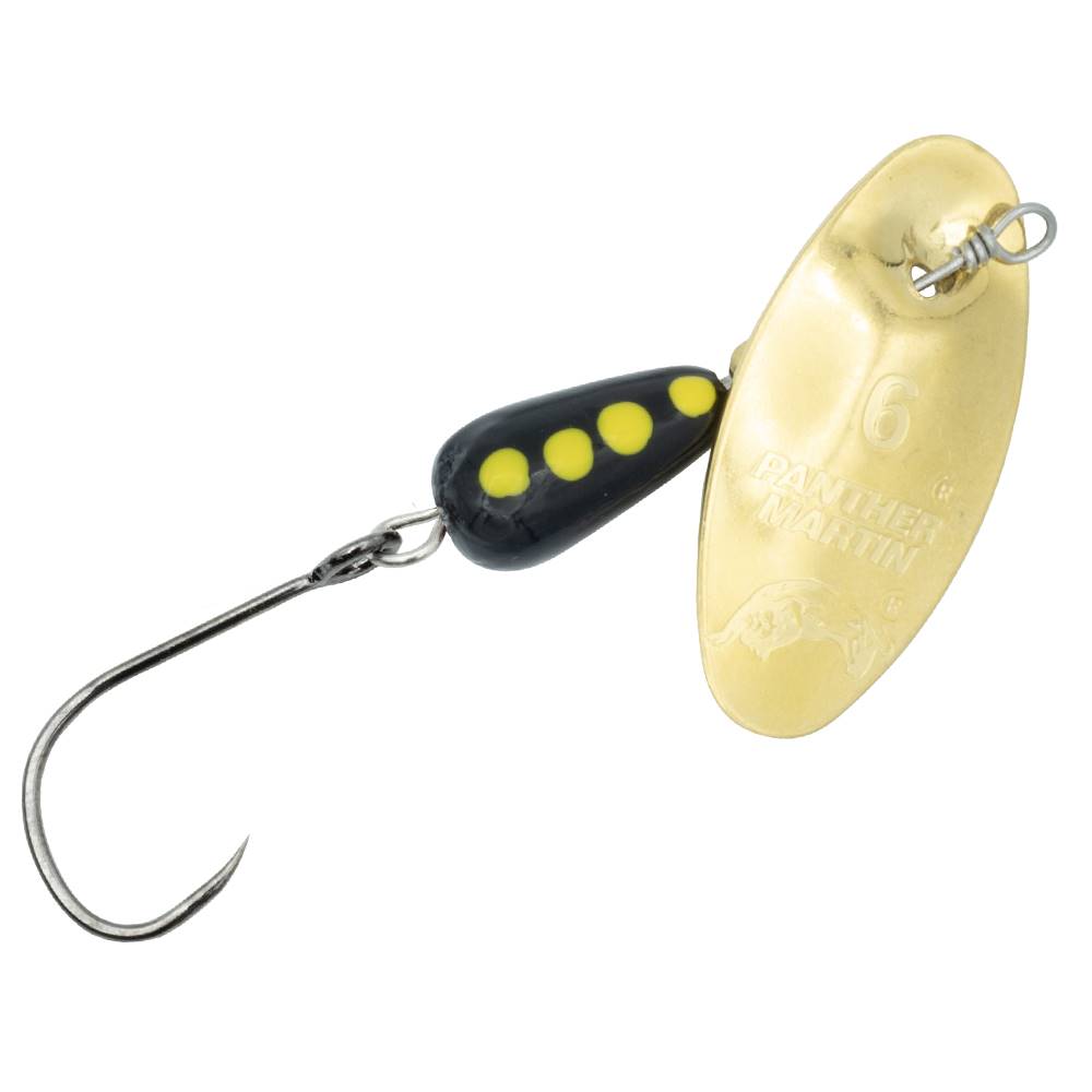 Panther Martin Single Hook Barbless, Great for Brook Trout, Brown Trout,  Rainbow Trout, Perch, Crappie and more