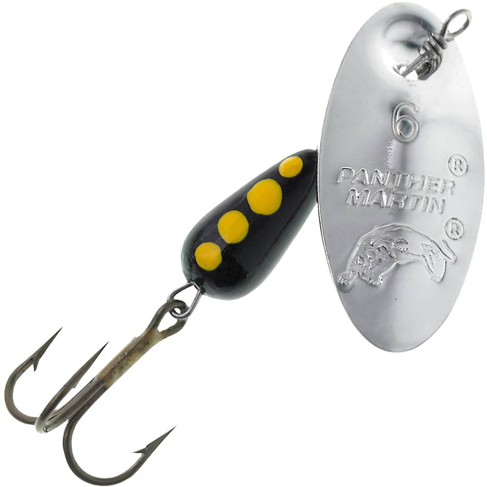 Panther Martin Classic Muskie Spinning Lure, Nickle/Black Red