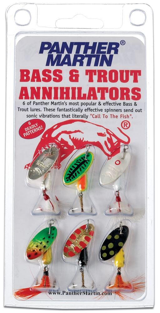 Panther Martin Best of The East Spinner Fishing Lure Kit Multi-Colored 