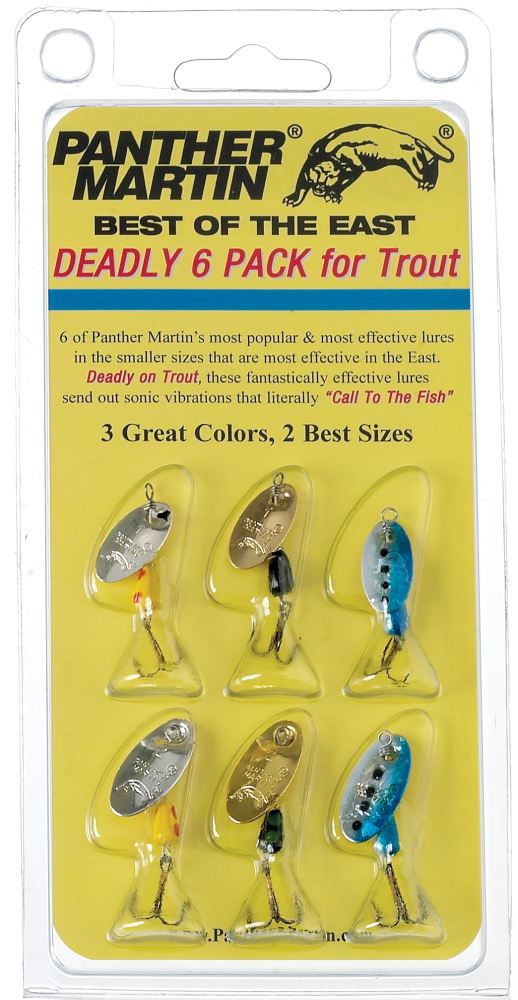 Panther Martin Best of the Best Trout Spinners – 6 Pack