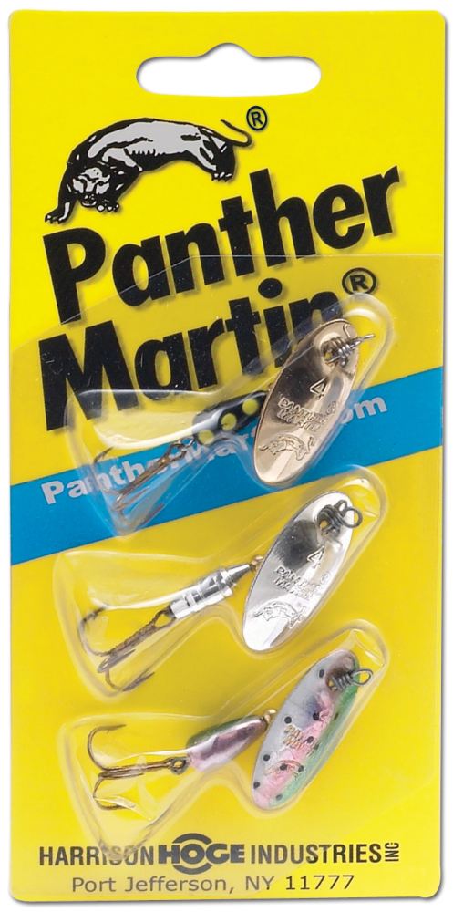 Panther Martin Salmon/Steelhead Spinner, Single Hook #4, 3-pk